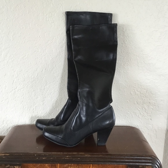 Clarks Shoes - Clarks Black Leather Boots